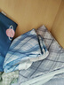 SMVP成人隔尿墊老人防水可洗用老年人專(zhuān)用棉超大號夏季尿不濕護理床墊 藍灰格子（120*150cm） 曬單實(shí)拍圖