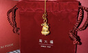 周大福蝴蝶結雪花鈴鐺大版足金黃金吊墜女送禮物EOF2201 新年禮物 約3.7g計價(jià)(工費520) 曬單實(shí)拍圖