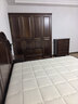 一具一家美式實(shí)木衣柜復古家用四門(mén)帶抽屜平開(kāi)門(mén)臥室全實(shí)木儲物成品大衣柜 胡桃色 純原木四門(mén)衣柜 包物流包安裝 曬單實(shí)拍圖