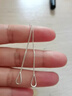 戚小米純S999銀水滴耳線(xiàn)女氣質(zhì)簡(jiǎn)約長(cháng)款耳環(huán)時(shí)尚新款時(shí)尚個(gè)性養耳洞耳飾 水滴耳線(xiàn)【一對】 曬單實(shí)拍圖