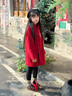 女童拜年服外套冬季2025新款兒童冬裝呢子大衣女孩新中式喜慶衣服 紅色 150 cm 曬單實(shí)拍圖