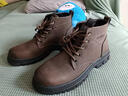 普步仕品牌真皮馬丁靴男2025秋冬季新款時(shí)尚高幫鞋增高防水工裝防臭男鞋 平跟單鞋棕色 39 曬單實(shí)拍圖