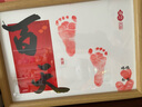 婚戀傾城百天手足印相框擺件蛇寶寶百日宴手腳印畫(huà)紀念儀式用品道具 曬單實(shí)拍圖