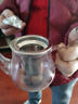 康韻 耐高溫玻璃茶具壺泡花茶壺高硼硅玻璃帶不銹鋼過(guò)濾可加熱 雅風(fēng)壺 曬單實(shí)拍圖