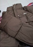 恒源祥羽絨棉服女?huà)寢屆抟\年新款冬季服短款時(shí)尚小個(gè)子立領(lǐng)寬松加厚外套 咖啡色 M 80-110斤 曬單實(shí)拍圖