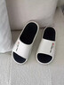 大嘴猴醫用手術(shù)室拖鞋男士夏季新款室內家居厚底eva踩屎感涼拖鞋男外穿 白黑 41-42 正碼【內長(cháng)26cm】 曬單實(shí)拍圖