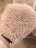 Little  Naive女童毛絨外套冬季皮毛一體中大兒童仿皮草上衣 粉色 140 曬單實(shí)拍圖