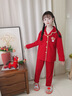 紅豆兒童睡衣女孩本命年鴻運中大童男童家居服2026馬年紅色睡衣套裝 81039 160 (M) 建議體重85-100斤 曬單實(shí)拍圖