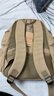 新潮代背包男帆布大容量旅行雙肩包休閑初中大學(xué)生情侶書(shū)包潮簡(jiǎn)約電腦包 2049卡其色【可放15.6寸電腦】 曬單實(shí)拍圖