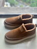 楓葉（leaveland）中幫雪地靴男冬季東北戶(hù)外抗寒一腳蹬棉鞋男加絨保暖皮毛一體棉靴 棕色（皮鞋碼） 41 曬單實(shí)拍圖