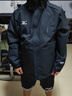 美津濃（MIZUNO）戶(hù)外休閑夾克男士防風(fēng)防水情侶連帽梭織外套 黑色 XL 曬單實(shí)拍圖