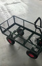 文珺祥工貿四輪花園搬運工具網(wǎng)車(chē)載重王加高圍擋老虎車(chē)拉貨擺攤多尺寸小推車(chē) 常規大號120*60*28 充氣輪 曬單實(shí)拍圖