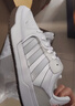 adidas ENTRAP美式校園風(fēng)運動(dòng)少年感復古籃球風(fēng)板鞋男女阿迪達斯 米白色/灰色   36 曬單實(shí)拍圖
