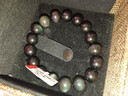石玥珠寶精品12mm彩虹眼天然黑曜石手串本命年轉運珠水晶手鏈男女士款 曬單實(shí)拍圖