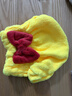 干發(fā)帽女超強吸水速干帽擦洗新款可愛(ài)干發(fā)巾蝴蝶結頭發(fā)浴帽包頭巾 【速干加厚】-姜黃色蝴蝶結 曬單實(shí)拍圖
