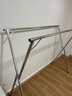 京佳宜晾衣架雙桿落地折疊陽(yáng)臺晾衣桿折疊衣架伸縮曬被子內衣架免安裝 曬單實(shí)拍圖