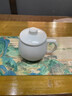 兮元記羊脂玉瓷茶杯陶瓷茶水分離帶蓋過(guò)濾喝茶泡茶杯辦公室水杯馬克杯子 羊脂玉瓷圓肚辦公杯 325ml 曬單實(shí)拍圖