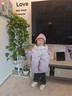 巴拉巴拉【hellokittyIP】女童羽絨服冬裝三麗鷗外套防護保暖時(shí)尚 紫色調00377-白鴨絨 110cm (110cm充絨量80g) 曬單實(shí)拍圖