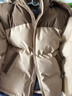 Homlean可拆卸帽棉服冬季男款加厚保暖棉衣秋冬夾克外套HT81卡其3XL 曬單實(shí)拍圖