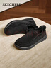 斯凱奇（Skechers）新年禮物閃穿鞋男士新品冬加絨保暖休閑健步鞋一腳蹬樂(lè )福鞋205606 曬單實(shí)拍圖
