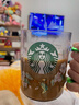 星巴克女神杯子高顏值系列耐熱玻璃杯咖啡杯牛奶杯水杯少女心吸管杯 韓國梨花杯502ml 曬單實(shí)拍圖