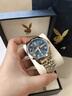 花花公子手表男石英表超薄男士手表男品牌鋼帶防水時(shí)尚潮流男表送老公禮物 間藍鋼帶/精美禮盒/定制刻字 曬單實(shí)拍圖