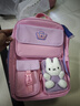 第九城堡小學(xué)生護脊書(shū)包女孩卡通兔子減負背包1-3-6年級男孩輕便兒童書(shū)包 曬單實(shí)拍圖
