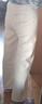 勛貍粑羊羔絨褲子女春秋冬季加絨加厚保暖抗寒外穿寬松休閑燈芯絨闊腿褲 米白色-冬季 羊羔絨  L 95-110斤 曬單實(shí)拍圖