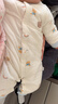 婧麒新生嬰幼兒衣服秋冬保暖夾棉連體衣小月齡寶寶無(wú)骨外出哈衣秋 云朵小熊【40g棉連體衣】 73cm  【6-9個(gè)月建議體重7.2-9kg】 曬單實(shí)拍圖