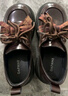 DAPHNE達芙妮達芙妮黑色小皮鞋女2025新款秋季厚底百搭英倫風(fēng)復古布洛克牛津鞋 曬單實(shí)拍圖
