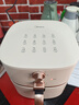 美的（Midea）空氣炸鍋免翻面雙旋鈕家用大容量5.3L多功能空氣炸鍋蒸烤一體熱風(fēng)循環(huán)金屬內腔 MF-KZE535J5 曬單實(shí)拍圖