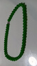 KRV菠菜綠和田碧玉色項鏈和田玉媽媽項鏈 碧玉色12MM珠鏈鎖骨鏈 曬單實(shí)拍圖
