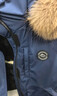 雪中飛短款羽絨服25冬新款工裝派克服寬松加厚大毛領(lǐng)外套藏青色L 曬單實(shí)拍圖