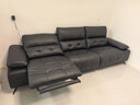 芝華仕頭等艙海岸線(xiàn)30178半青皮零靠墻電動(dòng)沙發(fā)黑色2.93m輕奢直排沙發(fā) 曬單實(shí)拍圖