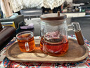 宣室堂泡茶壺家用茶壺新款飄逸杯耐熱玻璃內膽泡茶杯一鍵茶水分離杯茶具 【透明款】飄逸壺650毫升650ml 曬單實(shí)拍圖