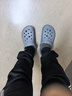 京東京造【專(zhuān)業(yè)防滑】eva洞洞鞋浴室防臭情侶戶(hù)外踩屎感拖鞋男灰色40-41 曬單實(shí)拍圖