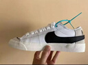 莆田開(kāi)拓者低幫運動(dòng)鞋純原Blazer男女潮流百搭大勾情侶休閑板鞋 白黑 40 曬單實(shí)拍圖