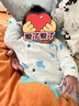 迪士尼嬰兒衣服60g新生幼兒連體衣夾棉滿(mǎn)月寶寶爬爬服百天睡衣春秋冬季 曬單實(shí)拍圖