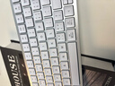 B.O.W航世HD363CL-2 無(wú)線(xiàn)雙模輕薄靜音藍牙辦公專(zhuān)用筆記本iPad平板電腦鍵盤(pán)鼠標 銀白色丨雙模充電鍵盤(pán)-鍵帽P(pán)ro3.0 曬單實(shí)拍圖