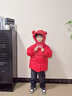 G.duck小黃鴨拜年服男童羽絨棉服冬季兒童裝保暖棉衣外套男寶寶冬裝棉襖 大紅色 110 建議4~5歲【100-110cm】cm 曬單實(shí)拍圖