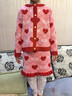 JELLYBABY[32支高紗]女童秋冬針織套裝紅色裙子大童時(shí)髦洋氣小香風(fēng)寶寶童裝 曬單實(shí)拍圖