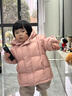 嘟嘟家兒童羽絨服中長(cháng)款冬季男童防寒服冬款寶寶冬裝保暖連帽衣 粉色 90 曬單實(shí)拍圖