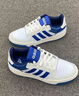 adidas ENTRAP美式校園風(fēng)運動(dòng)少年感復古籃球風(fēng)板鞋男女阿迪達斯 白/藍   42.5 曬單實(shí)拍圖