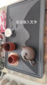 高檔仿烏金石茶盤(pán)家用茶臺瀝水盤(pán)茶托盤(pán)茶具2025新款茶海套裝干泡 大號51*31*3.5cm（蓄排兩用） 曬單實(shí)拍圖
