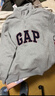 GAP男女裝2025秋季新款logo抓絨半拉鏈立領(lǐng)寬松衛衣上衣 淺灰色 XL (180/100A)亞洲尺碼【偏大,建議拍小一碼】 曬單實(shí)拍圖