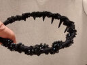 黑色高級感小香風(fēng)纏繞串珠發(fā)箍女齒梳波浪高顱頂神器頭箍發(fā)飾發(fā)卡 巴黎王妃發(fā)箍 1個(gè) 曬單實(shí)拍圖