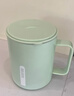 【富G同廠(chǎng)】316不銹鋼保溫杯男女生創(chuàng  )意馬克杯簡(jiǎn)約可愛(ài)泡茶杯 極簡(jiǎn)辦公杯-綠色-400ml 曬單實(shí)拍圖