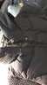 艾萊依（ERAL）羽絨服女士泡芙感連帽長(cháng)款羽絨服時(shí)尚設計感拼接冬季鴨絨新年衣服 炭黑 M 160【建議110-130斤】 曬單實(shí)拍圖