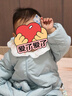 童泰（TONGTAI）嬰兒羽絨服連體衣冬季寶寶鴨絨服男童女童外出連帽哈衣藍色90cm 曬單實(shí)拍圖