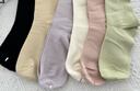 夢(mèng)特嬌襪子女春秋季100%純棉中筒襪7A級抗菌防臭襪休閑百搭寬松堆堆棉襪 曬單實(shí)拍圖